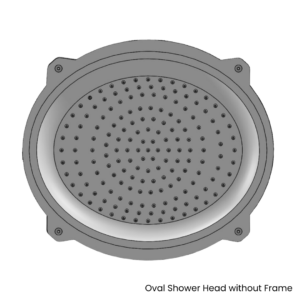 Paintstone - Oval Paintable Ceiling Shower