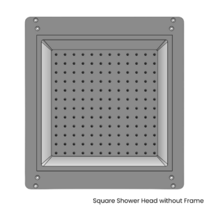 Paintstone - Square Paintable Ceiling Shower